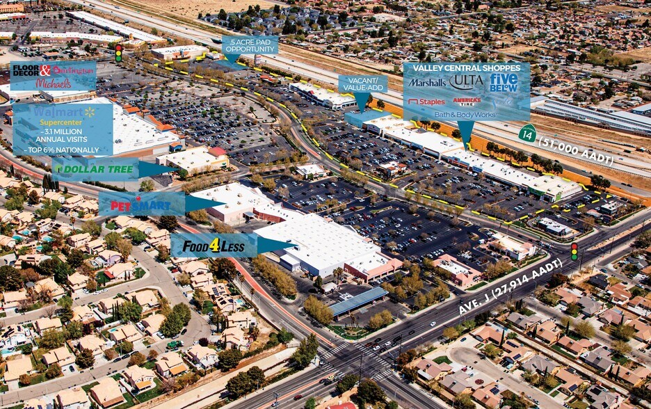 Valley Central Shoppes portefeuille de 5 biens à vendre sur LoopNet.fr - Aérien – Image 3 sur 10