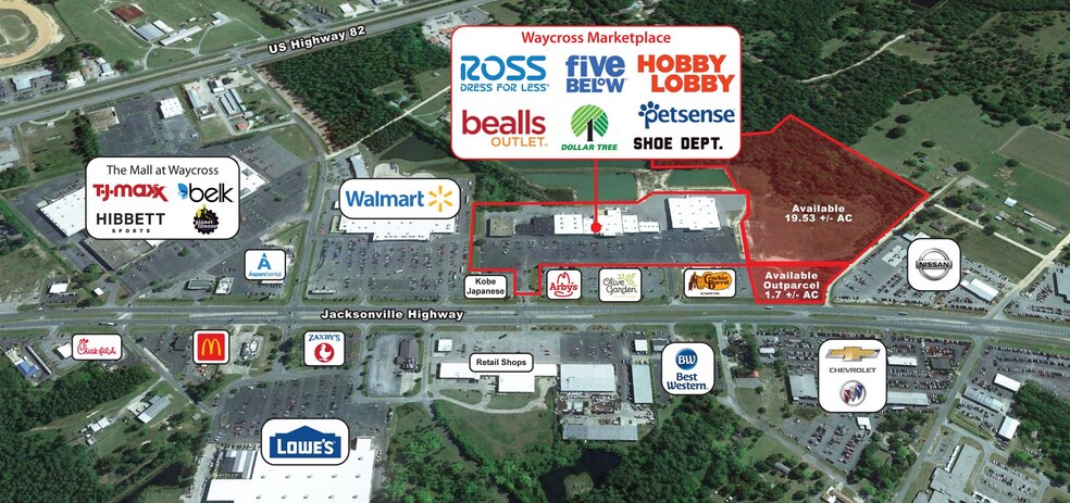 2545 Memorial Dr, Waycross, GA à louer - Photo principale – Image 1 sur 1