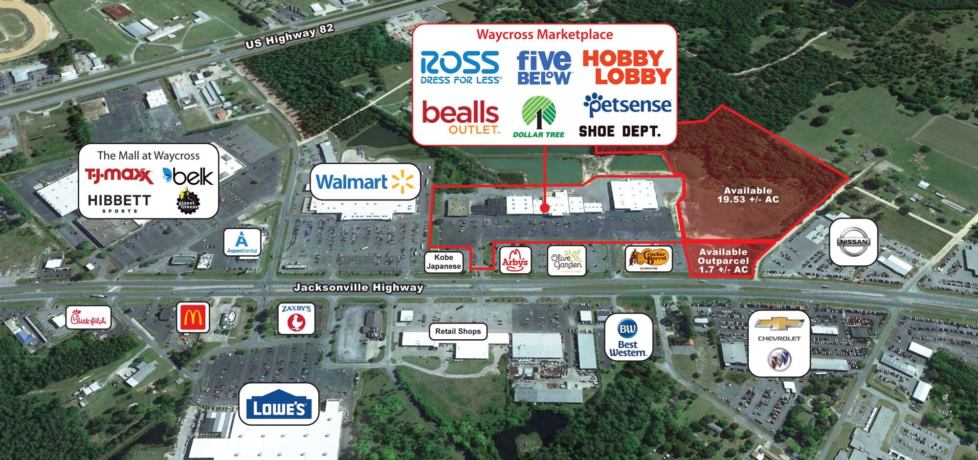 2545 Memorial Dr, Waycross, GA à louer Photo principale– Image 1 sur 2