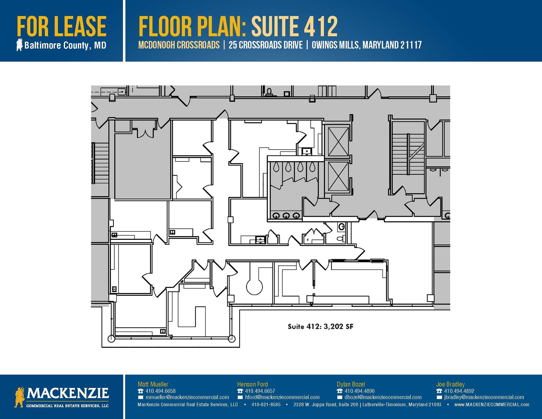 25 Crossroads Dr, Owings Mills, MD à louer Plan d’étage– Image 1 sur 1