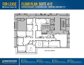 25 Crossroads Dr, Owings Mills, MD à louer Plan d’étage– Image 1 sur 1