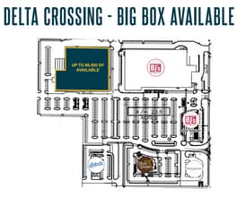 Delta Crossing- Big Box, Lansing, MI à louer Plan d’étage– Image 1 sur 1