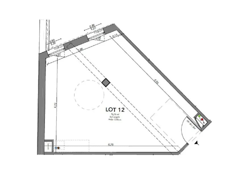 Bureau dans Hermanville-sur-Mer à vendre Plan d’étage– Image 1 sur 6
