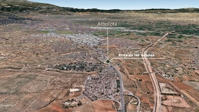 Albolote - Vue aérienne vue de carte