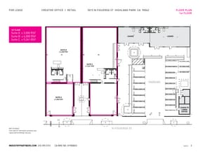 5015-5025 N Figueroa St, Los Angeles, CA à louer Plan d’étage– Image 1 sur 1