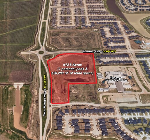SEQ of Texas Heritage Pkwy & Tamarron Pkwy, Katy, TX à louer - Aérien – Image 3 sur 4