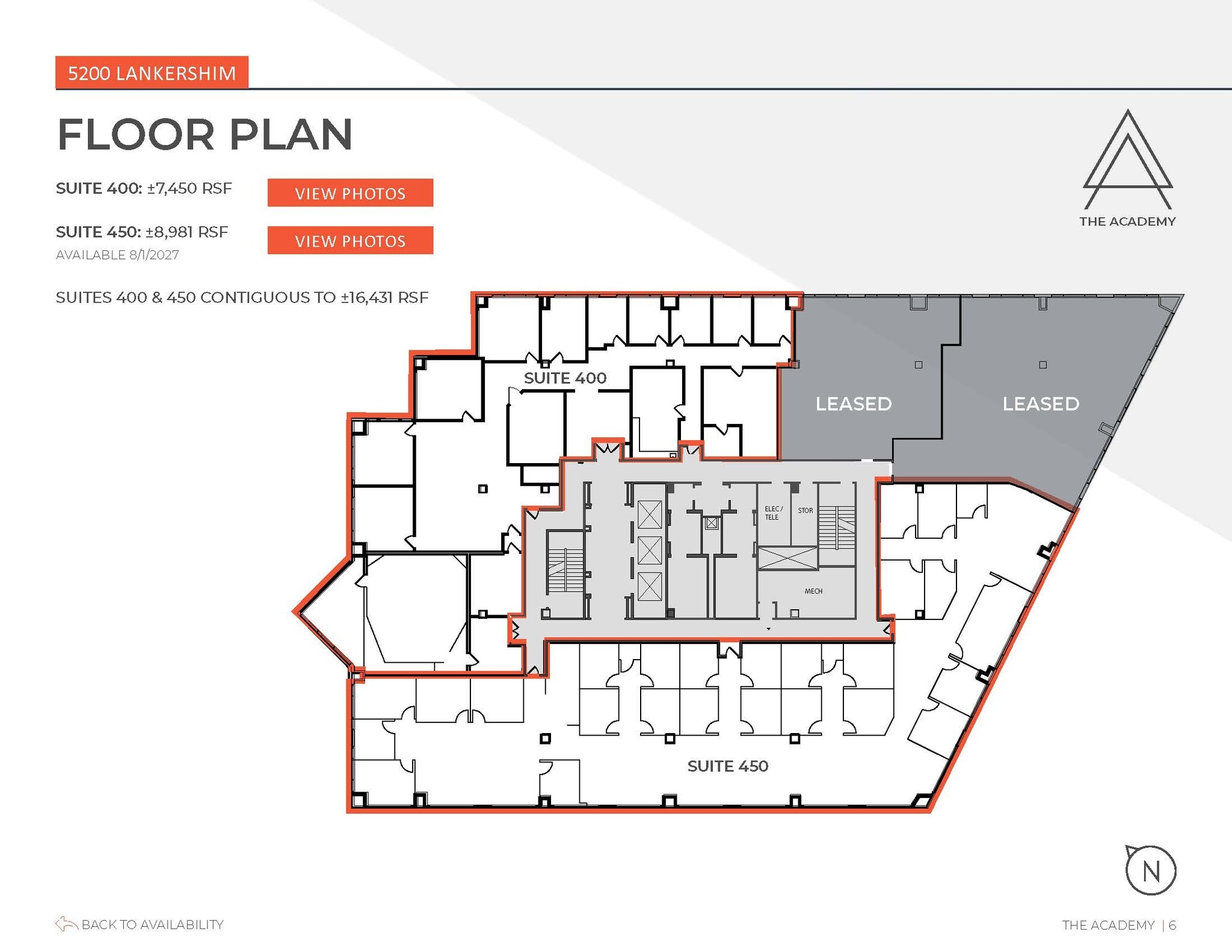 5200 Lankershim Blvd, North Hollywood, CA à louer Plan d’étage– Image 1 sur 1