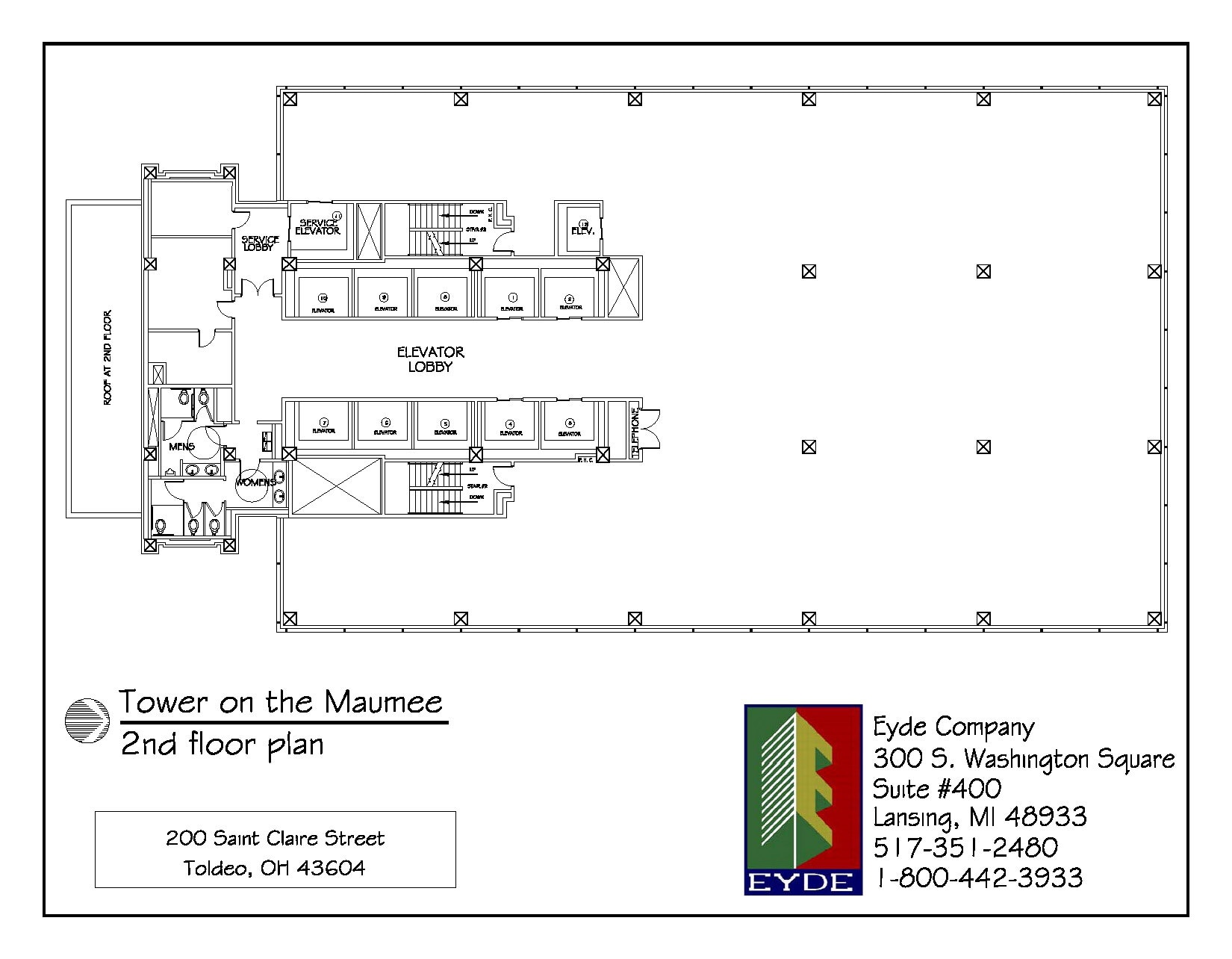 200 N Saint Clair St, Toledo, OH à louer Plan d’étage– Image 1 sur 1