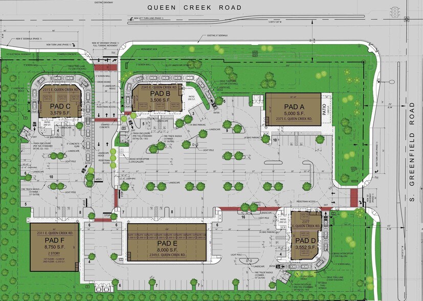 2343 E Queen Creek, Gilbert, AZ à louer - Plan de site – Image 2 sur 16