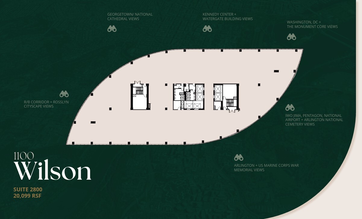 1100 Wilson Blvd, Arlington, VA à louer Plan d’étage– Image 1 sur 1