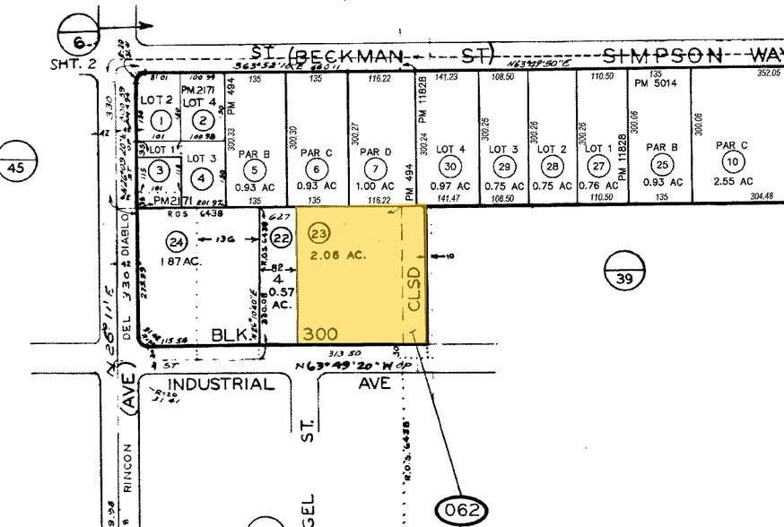 1310-1344 Industrial Ave, Escondido, CA à louer - Plan cadastral – Image 3 sur 14