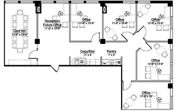 1625 K St NW, Washington, DC à louer Plan d’étage– Image 2 sur 2