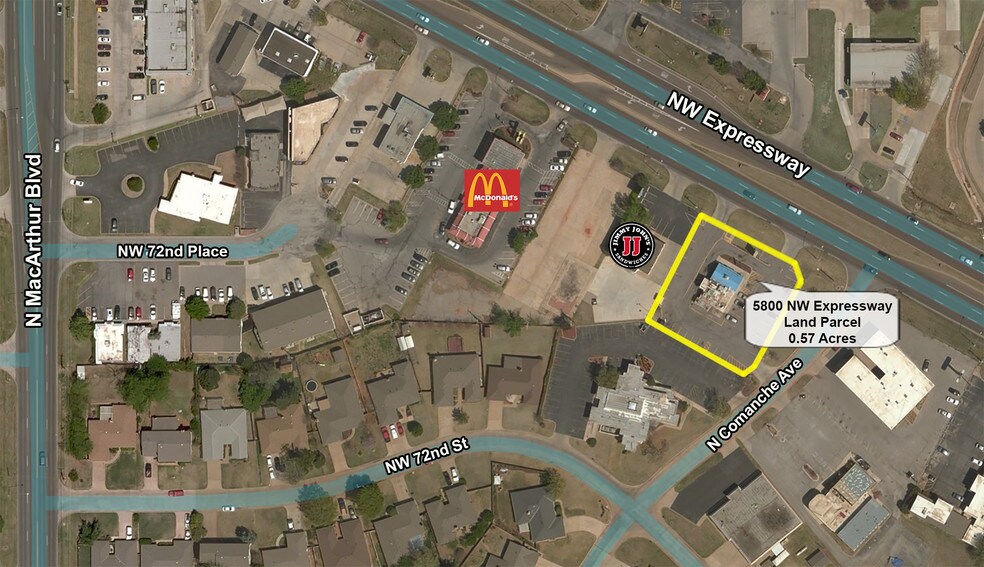 5800 NW Expressway, Oklahoma City, OK à vendre - Aérien – Image 2 sur 6