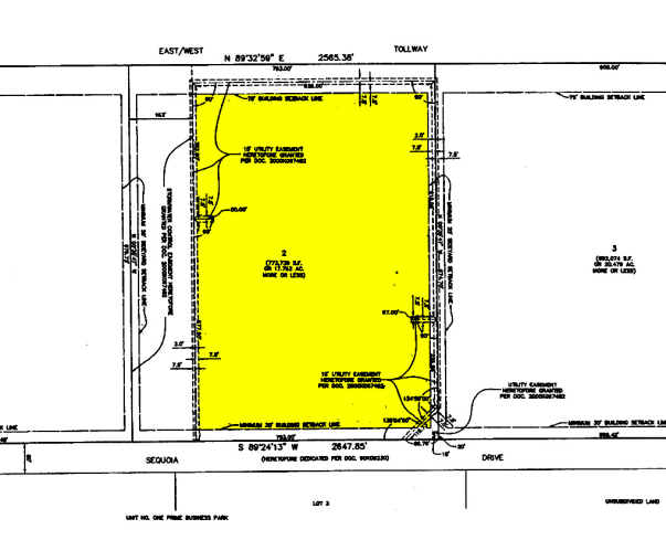 1455 Sequoia Dr, Aurora, IL à louer - Plan cadastral – Image 2 sur 5