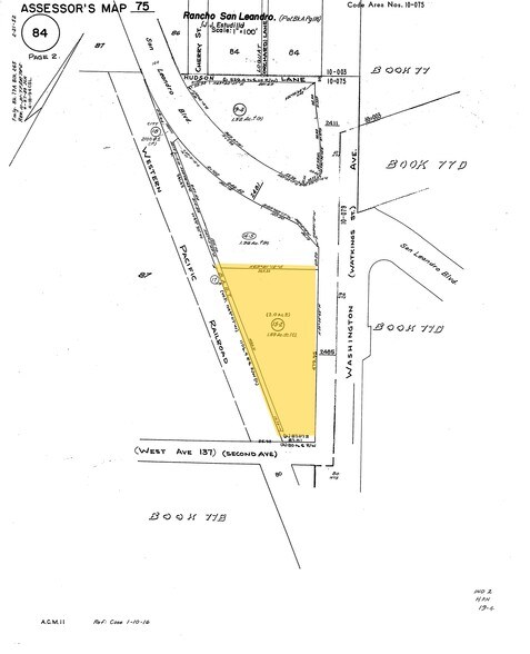 2483-2495 Washington Ave, San Leandro, CA à vendre - Plan cadastral – Image 2 sur 9