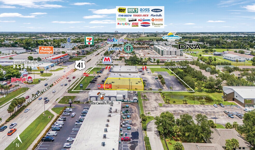 12001-12023 S Cleveland Ave, Fort Myers, FL à louer - Aérien – Image 3 sur 4