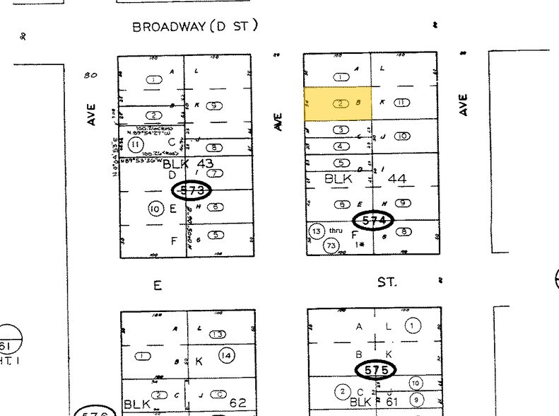 951-955 5th Ave, San Diego, CA à louer - Plan cadastral – Image 2 sur 8