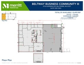 3700 Commerce Dr, Baltimore, MD à louer Plan d’étage– Image 1 sur 1