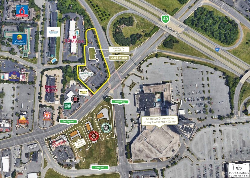 3202 W Gate City Blvd, Greensboro, NC à louer - Photo de l’immeuble – Image 1 sur 4