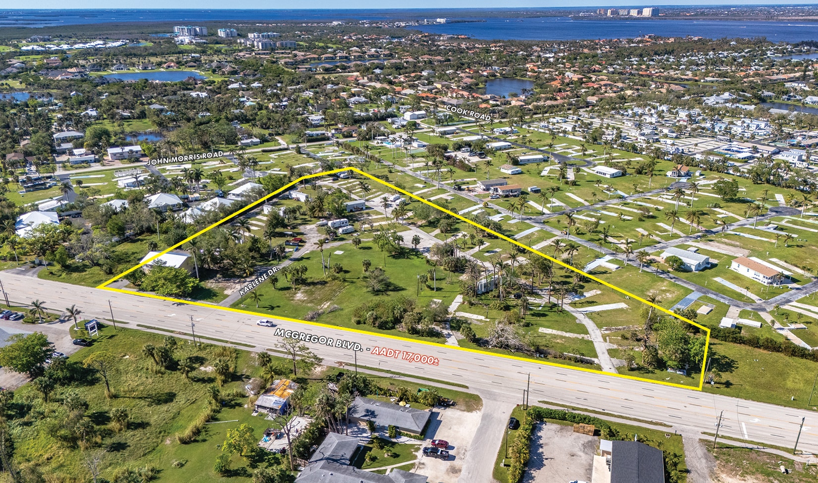 16600 McGregor Blvd, Fort Myers, FL à vendre Aérien– Image 1 sur 9