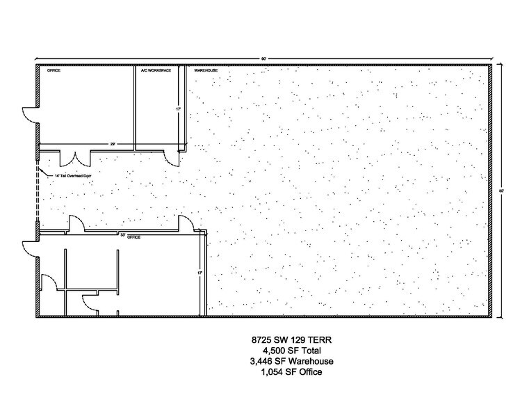 8723-8725 SW 129th Ter, Miami, FL à louer - Plan d’étage – Image 2 sur 2
