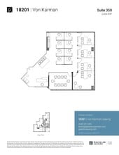 18201 Von Karman Ave, Irvine, CA à louer Plan d’étage– Image 1 sur 2