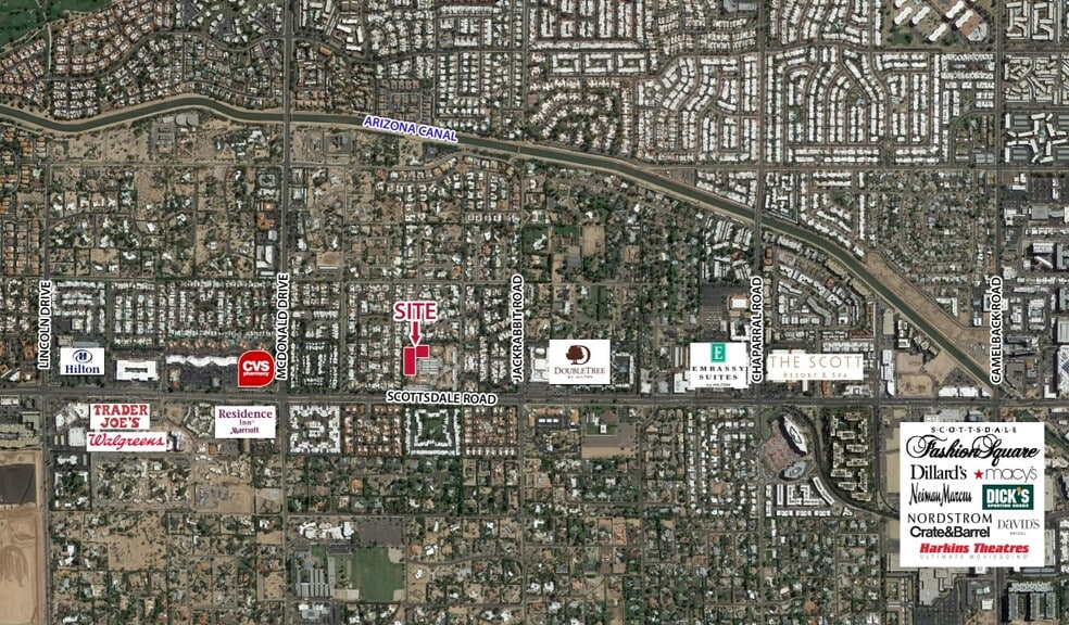 5725 N Scottsdale, Scottsdale, AZ à louer - Aérien – Image 3 sur 8