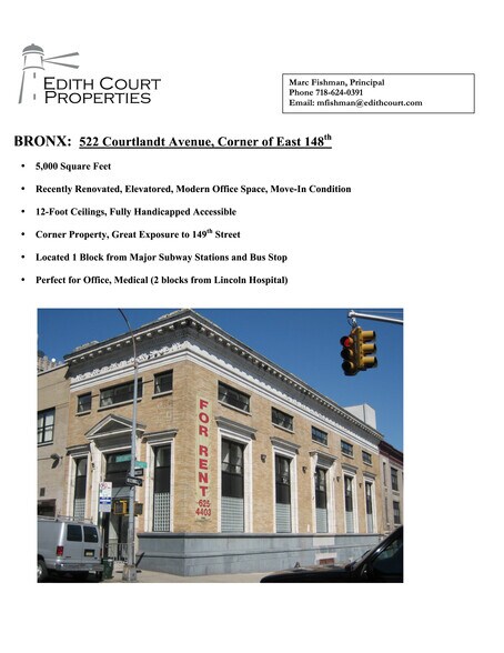 522 Courtlandt Ave, Bronx, NY à louer - Plan de site – Image 1 sur 5