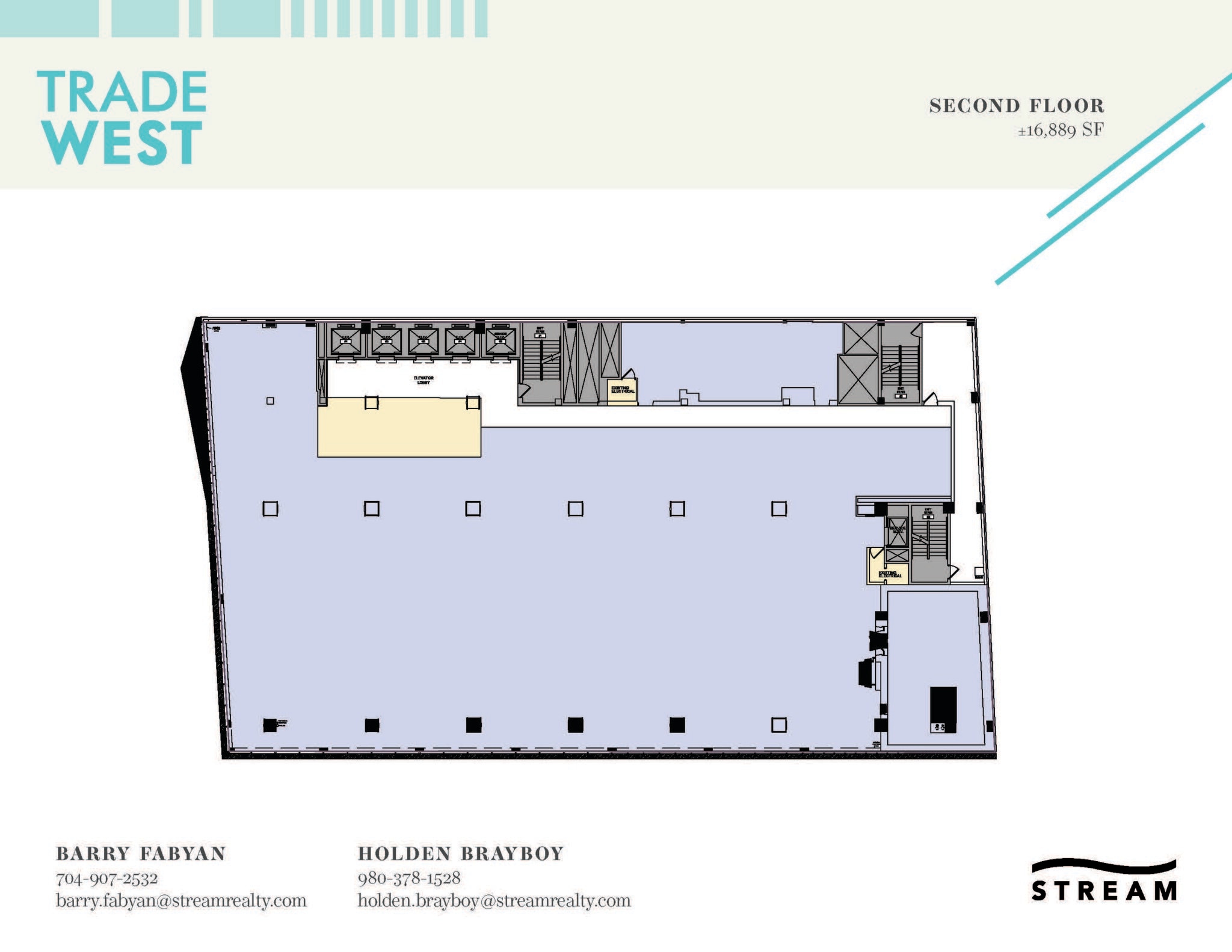 129 W Trade St, Charlotte, NC à louer Plan d’étage– Image 1 sur 1