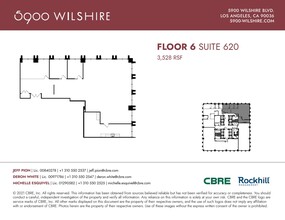 5900 Wilshire Blvd, Los Angeles, CA à louer Plan d’étage– Image 1 sur 1