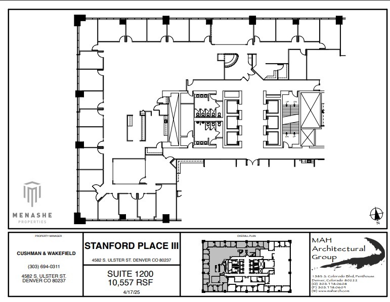 4582 S Ulster St, Denver, CO à louer Plan d’étage– Image 1 sur 1