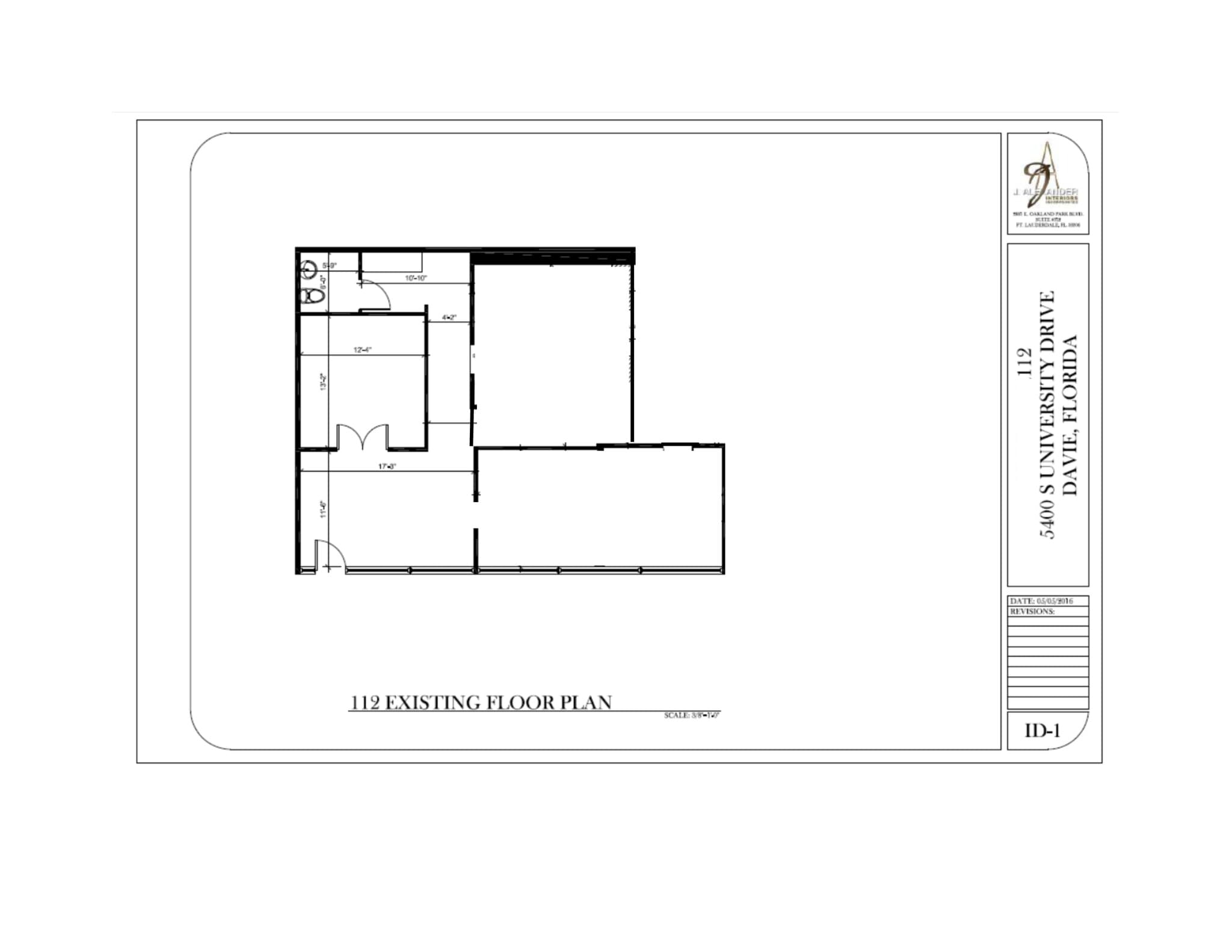 5400 S University Dr, Davie, FL à louer Plan d’étage– Image 1 sur 4