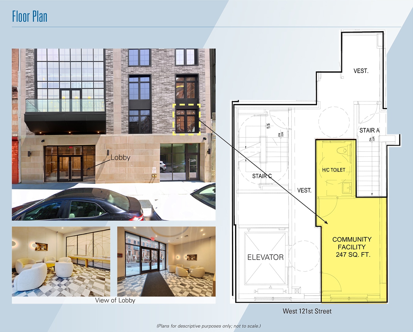 300 W 122nd St, New York, NY à louer Plan d’étage– Image 1 sur 1