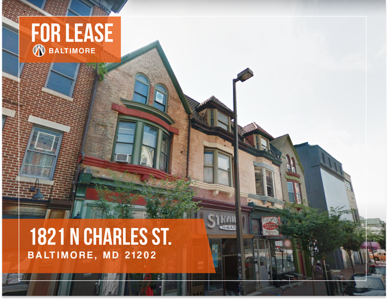 1821 N Charles St, Baltimore, MD à louer - Photo de l’immeuble – Image 1 sur 3