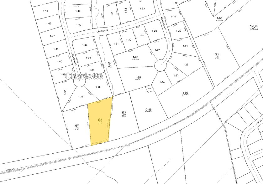 11815-11829 N Tryon St, Charlotte, NC à louer - Plan cadastral – Image 2 sur 2
