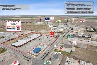 1300-1322 W 3rd St, Alliance, NE - Vue aérienne vue de carte