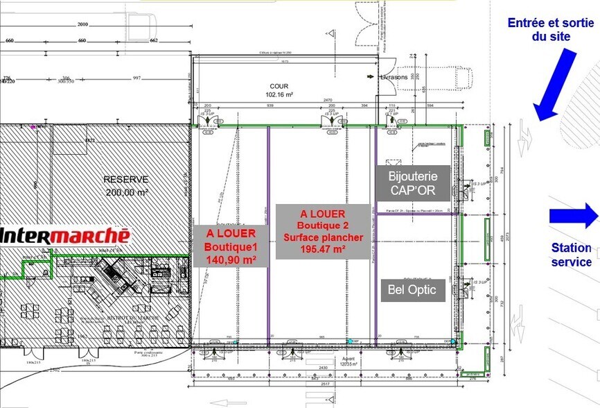 Local commercial dans Bellac à louer - Plan d’étage – Image 2 sur 2