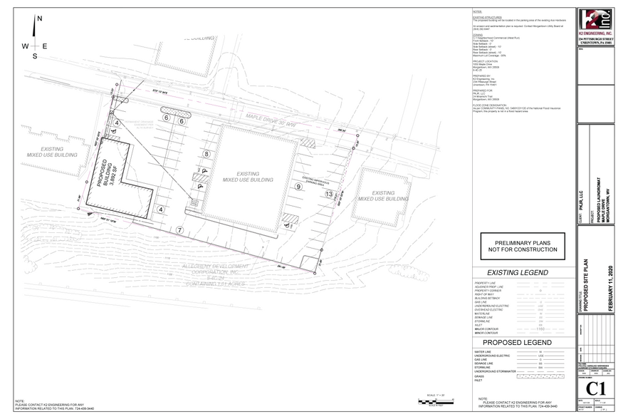 1050 Maple Dr, Morgantown, WV à louer - Plan cadastral – Image 2 sur 3