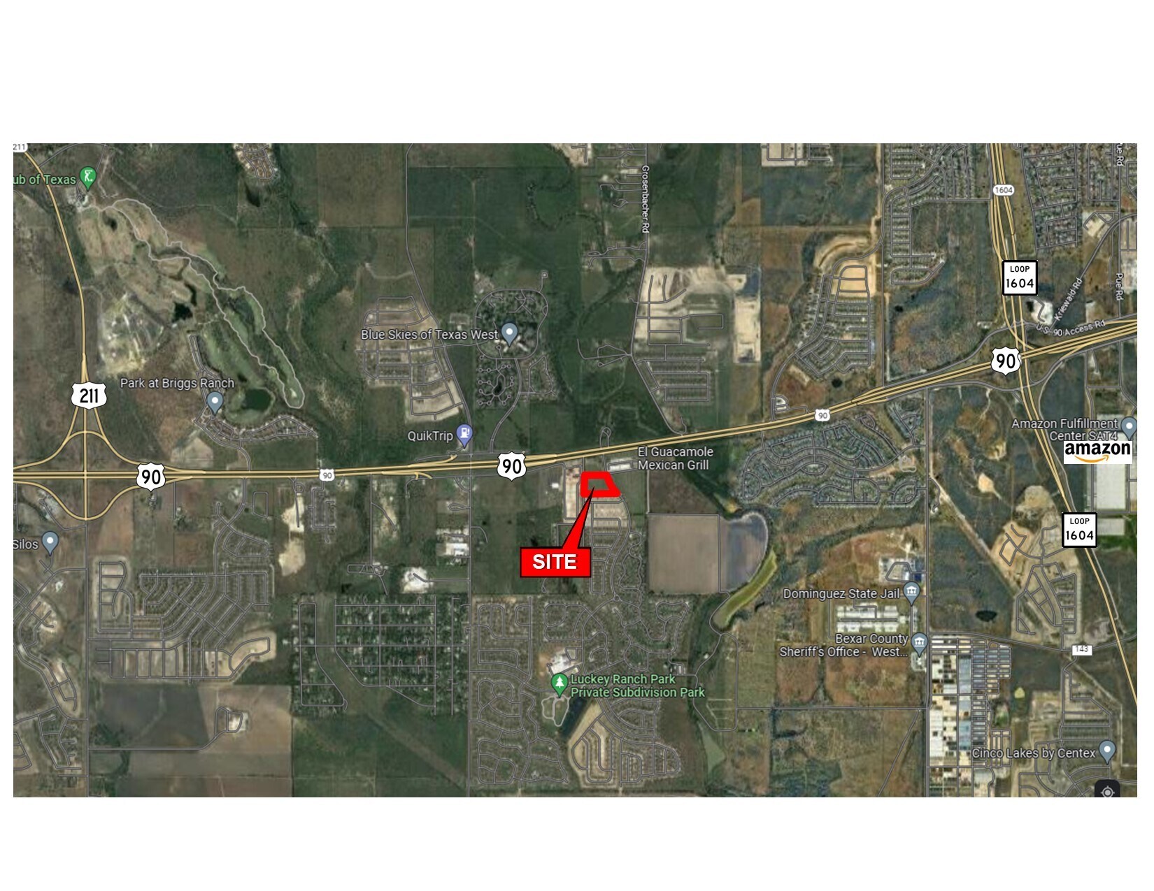 Hwy. 90 & Luckey Ranch, San Antonio, TX à vendre Photo de l’immeuble– Image 1 sur 2