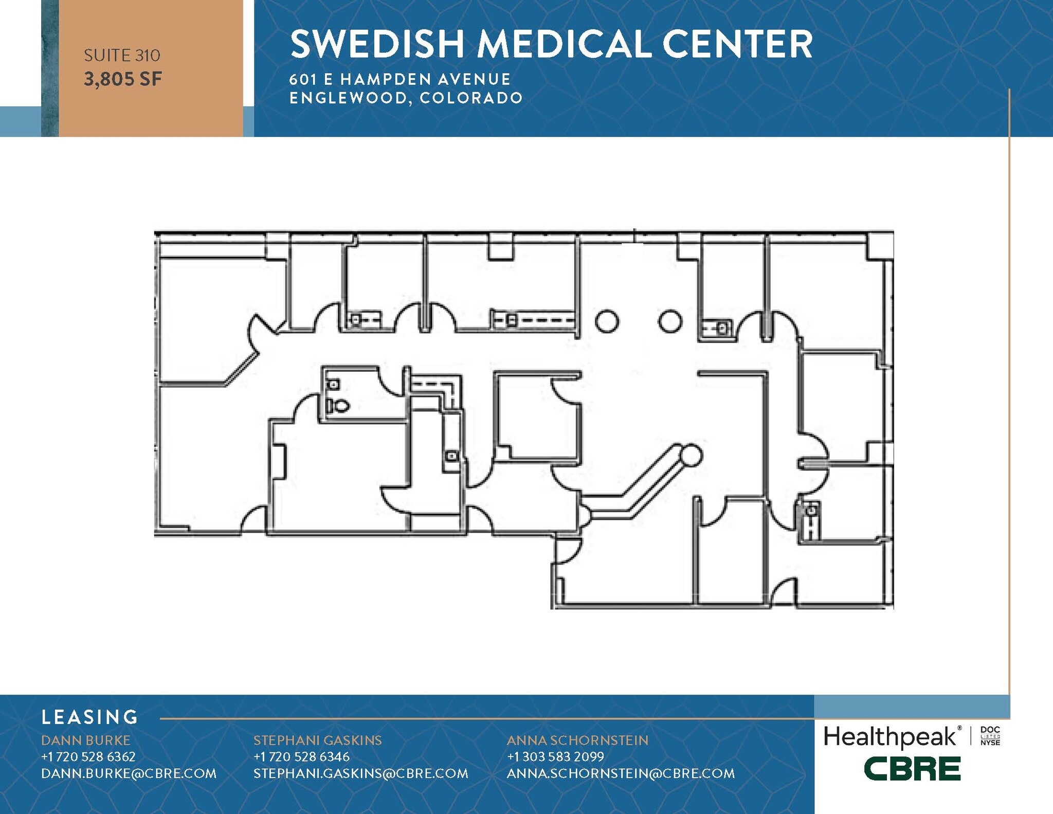 701 E Hampden Ave, Englewood, CO à louer Plan d’étage– Image 1 sur 1