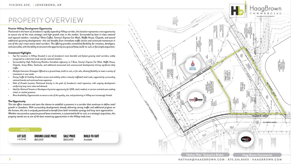 1701 Visions Ave, Jonesboro, AR à vendre - Plan de site – Image 2 sur 9