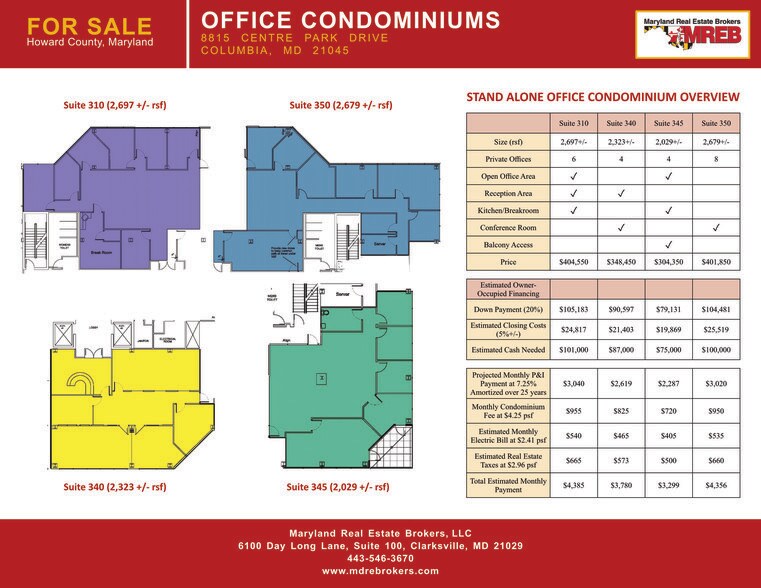 8815 Centre Park Dr, Columbia, MD à vendre - Photo de l’immeuble – Image 3 sur 14