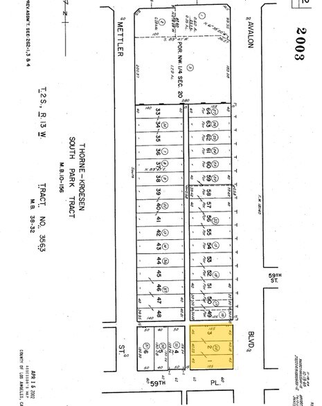 5937-5957 Avalon Blvd, Los Angeles, CA à louer - Plan cadastral – Image 2 sur 35