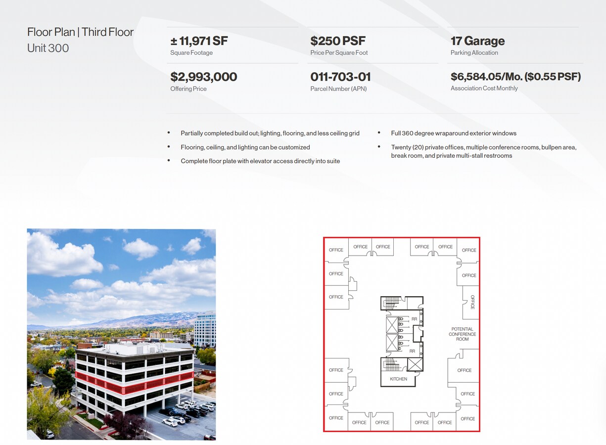 245 E Liberty St, Reno, NV 89501 - Lot 300 -  - Plan d’étage - Image 1 of 2