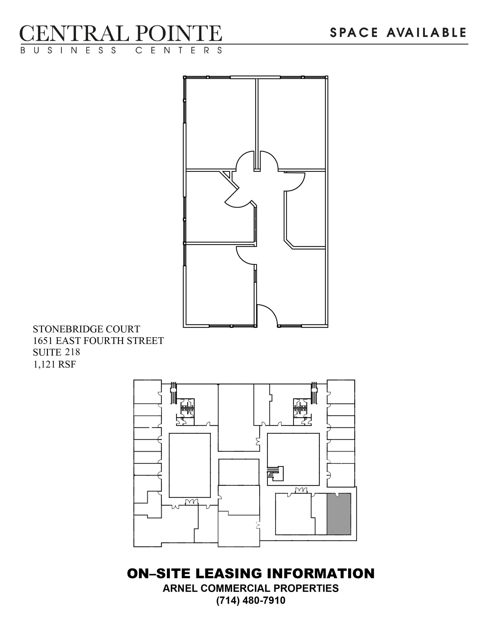 1651 E 4th St, Santa Ana, CA à louer Plan d’étage– Image 1 sur 1