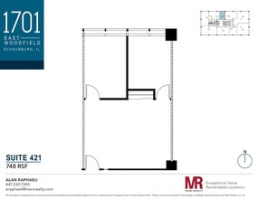 1701 E Woodfield Rd, Schaumburg, IL à louer Plan d’étage– Image 1 sur 4