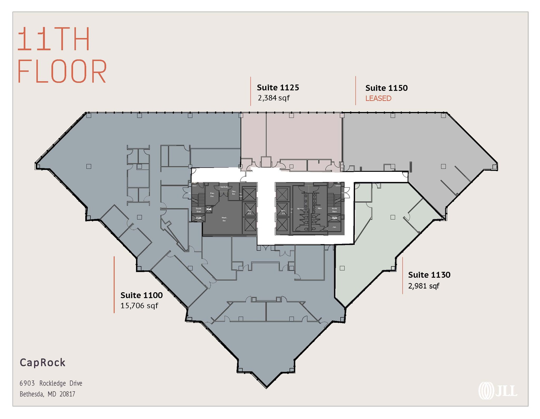 6903 Rockledge Dr, Bethesda, MD à louer Plan d’étage– Image 1 sur 1