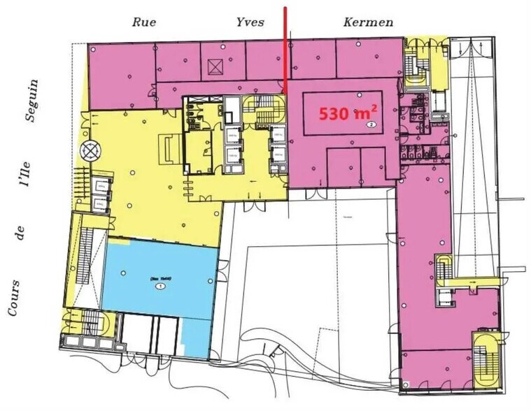 Bureau dans Boulogne-Billancourt à louer - Plan d’étage – Image 3 sur 6