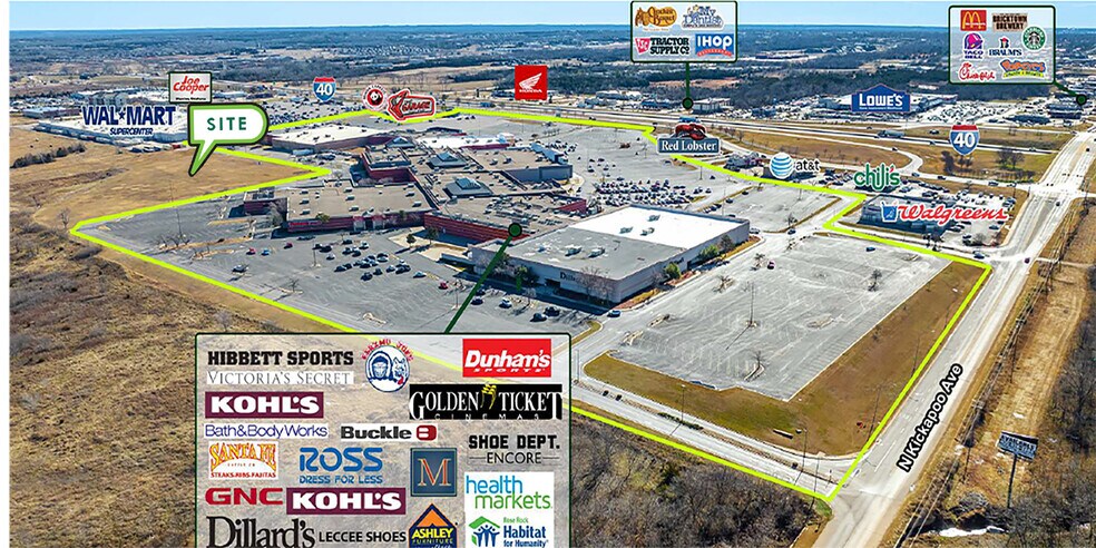 4901 Kickapoo Ave, Shawnee, OK à vendre - Aérien – Image 2 sur 2