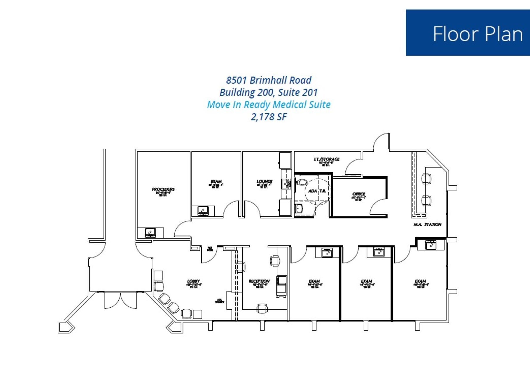 8501 Brimhall Rd, Bakersfield, CA à louer Plan d’étage– Image 1 sur 1